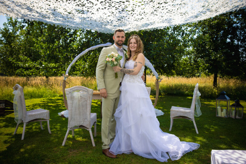 Brautpaar Trauung unter freiem Himmel - Hochzeitsfotograf André Wolfs Mönchengladbach & NRW