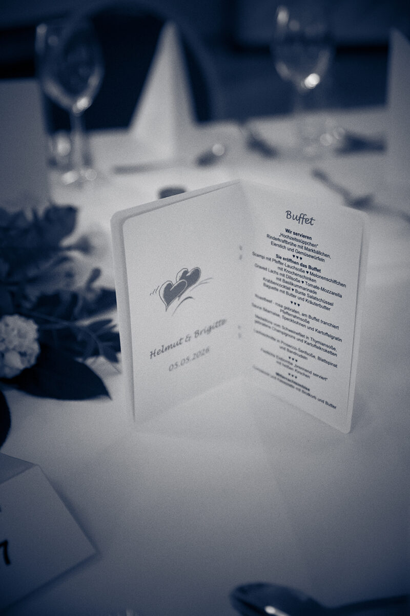 Tischdeko - André WolfsHochzeitsfotograf Mönchengladbach